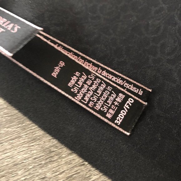 Victorias Secret VS Black Push Up Bra 32DD - Picture 9 of 12